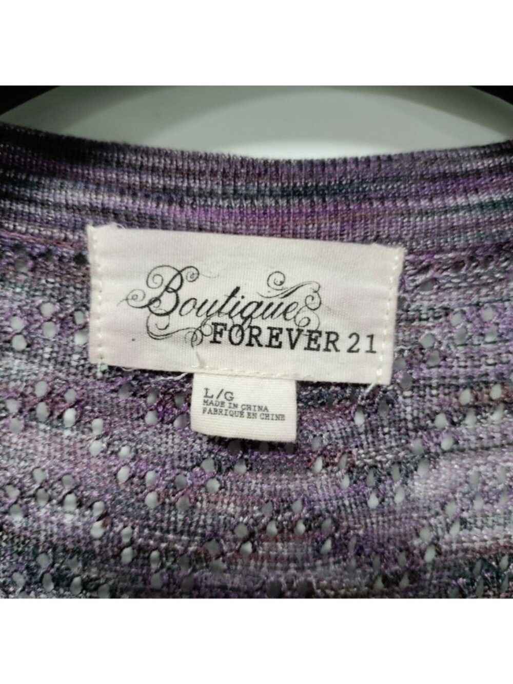 Boutique Forever 21 Stretch Long Purple Cardigan S - Picture 4 of 11